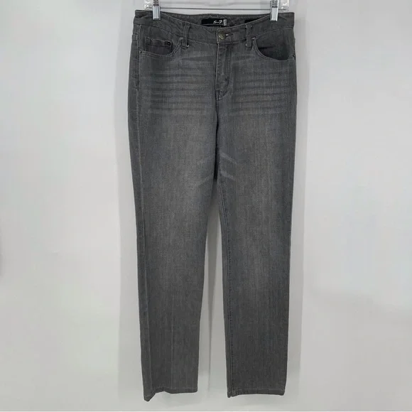 Seven7 Straight Gray Jeans - Picture 1 of 13